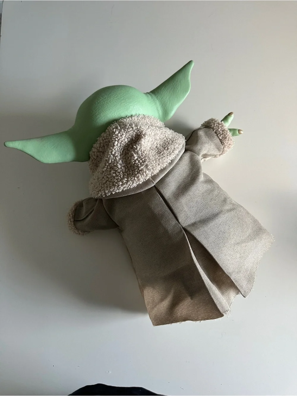 Mattel Star Wars Mandalorian Grogu Baby Yoda 11” Plush Soft Body Rubber Head👽🛸💚